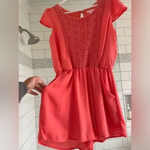 Cute coral romper.XS
